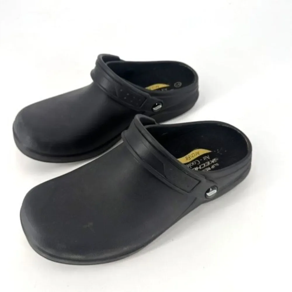 Skechers Mens Riverbound Sr Arch Fit‎ Clogs Black Health Care nurse Size 7